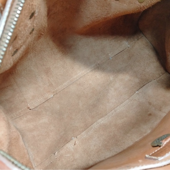 MULBERRY Tan and Cream Leather Handbag - Picture 7 of 8